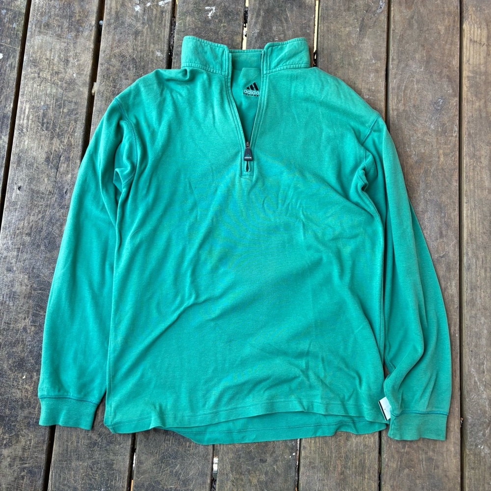 Vintage 90s Adidas Equipment Men's Green Sweatshirt Sz L